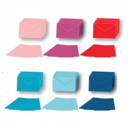ΚΑΡΤΑΚΙΑ ΧΡΩΜΑΤΙΣΤΑ ΜΕ ΦΑΚΕΛΛΑΚΙΑ 7,5χ11 (πακ.10τεμ.)