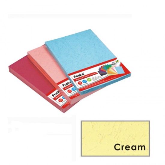 ΒΙΒΛΙΟΔΕΣΙΑΣ ΕΞΩΦΥΛΛΑ FOSKA Α4 ΤΥΠΟΥ LEATHER 210gr ΜΠΕΖ