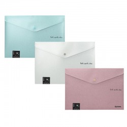 ΦΑΚΕΛΟΣ PP OPTIMA GLITTER  ΚΟΥΜΠΙ 24Χ33 ΣΕΤ 12τεμ. ασορτί