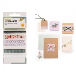 ΚΟΡΔΕΛΑ ΥΦΑΣΜΑΤΙΝΗ FOLIA ΣΕΤ 6τεμ. ΑΣΟΡΤΙ (1x50cm & 5x100cm) ΠΡΑΣΙΝΟ