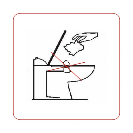 ΣΗΜΑ ΑΥΤΟΚΟΛΛΗΤΟ ΜΗ ΡΙΧΝΕΤΕ ΧΑΡΤΙΑ ΣΤΗ ΛΕΚΑΝΗ 14x14cm