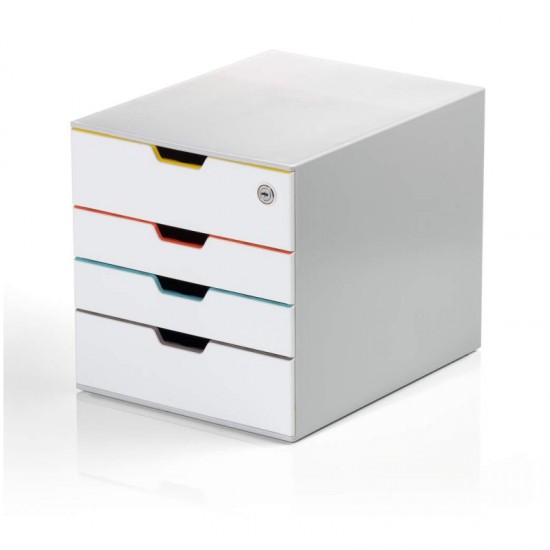 ΣΥΡΤΑΡΟΘΗΚΗ DURABLE VARICOLOR 2+2 ΣΥΡΤΑΡΙΑ ΦΑΡΔΙΑ ΜΕ ΚΛΕΙΔΙ