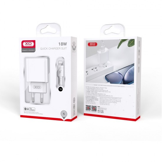 ΦΟΡΤΙΣΤΗΣ ΤΑΞΙΔΙΟΥ XO CE02D 18W + ΚΑΛΩΔΙΟ USB A-USB C
