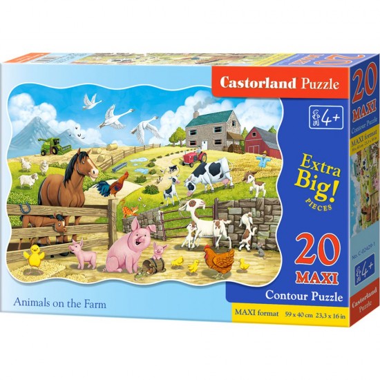 PUZZLE  CASTORLAND 20τεμ. MAXI Animals on the Farm