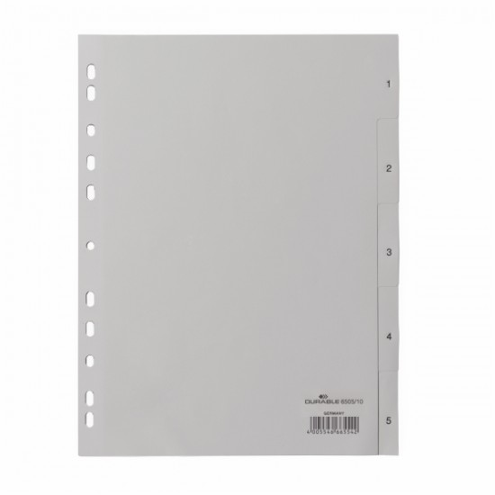 ΕΥΡΕΤΗΡΙΑ ΚΛΑΣΕΡ ΠΛΑΣΤΙΚΑ DURABLE ΑΡΙΘΜΩΝ 1-5