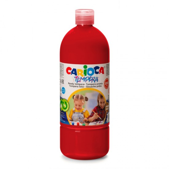 ΤΕΜΠΕΡΑ CARIOCA ΜΠΟΥΚΑΛΙ 1 lt VERMILLION RED