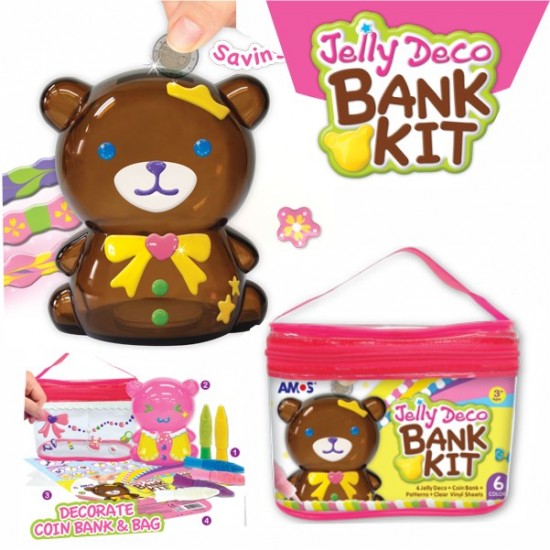 ΧΡΩΜΑΤΑ AMOS JELLY DECO ΣΕΤ 6 ΧΡΩΜ. BANK KIT