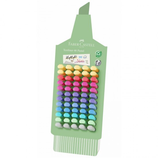 ΜΑΡΚΑΔΟΡΟΙ FABER CASTELL ΥΠΟΓΡΑΜΜΙΣΗΣ PASTEL (stand 60τεμ.)