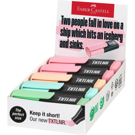 ΜΑΡΚΑΔΟΡΟΙ FABER CASTELL ΥΠΟΓΡΑΜΜΙΣΗΣ ΜΙΝΙ PASTEL Α (κουτί 10τεμ/4χρωμ.)