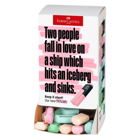 ΜΑΡΚΑΔΟΡΟΙ FABER CASTELL ΥΠΟΓΡΑΜΜΙΣΗΣ ΜΙΝΙ PASTEL  (stand 60τεμ.)