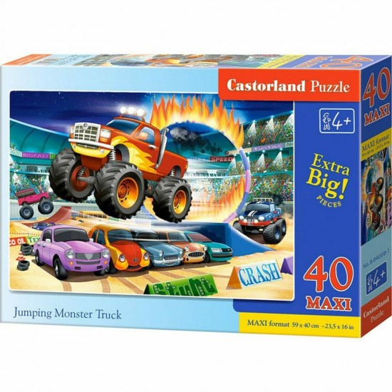 PUZZLE  CASTORLAND 40τεμ. MAXI Jumping Monster Truck (590x400mm)