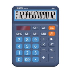 ΚΟΜΠΙΟΥΤΕΡ ELEVEN  CDC 110-BL ΜΠΛΕ (12 ψηφία) 160x125x28mm