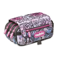 ΚΑΣΕΤΙΝΑ CARIOCA ΒΑΡΕΛΑΚΙ COMIX 3 ZIP PINK/BLUE