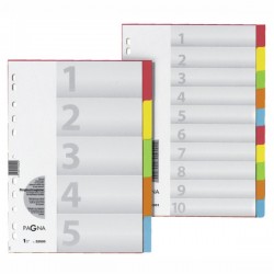 ΔΙΑΧΩΡΙΣΤΙΚΑ ΚΛΑΣΕΡ ΧΑΡΤΙΝΑ PAGNA ΣΕΤ ΤΩΝ 10χρωμ. XXL