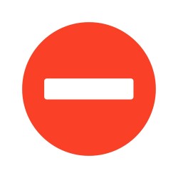 ΣΗΜΑ ΑΥΤΟΚΟΛΛΗΤΟ ΠΑΥΛΑ ΚΟΚΚΙΝΟ 10x10cm