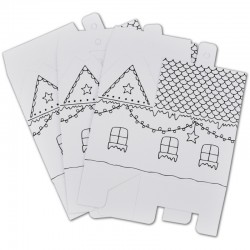 ΔΙΑΚΟΣΜΗΤΙΚΑ ΧΑΡΤΙΝΑ ΣΠΙΤΑΚΙΑ ΜΕΓΑΛΑ ΛΕΥΚΑ ΣΕΤ 6τεμ.