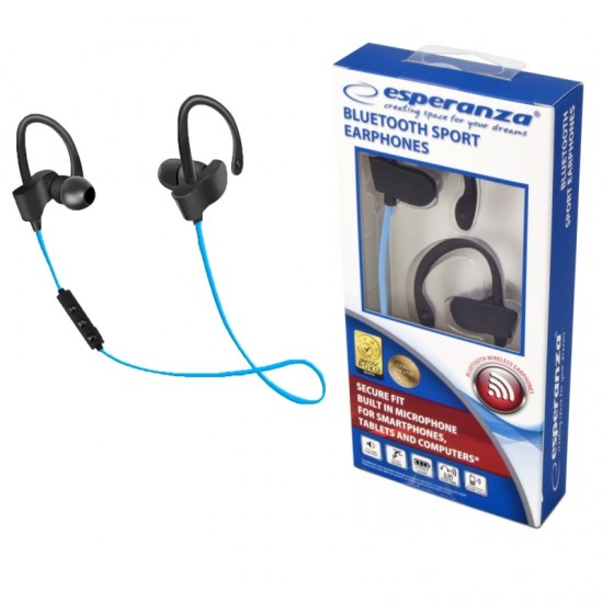 ΑΚΟΥΣΤΙΚΑ ESPERANZA BLUETOOTH SPORT ΜΑΥΡΟ/ΜΠΛΕ