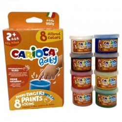 ΔΑΚΤΥΛΟΜΠΟΓΙΕΣ CARIOCA BABY (2+)  8χρωμ x 50ml