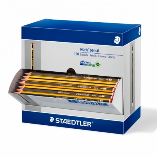 ΜΟΛΥΒΙΑ STAEDTLER NORIS 120 ΧΑΡΤΙΝΗ ΒΑΣΗ  90τεμ.+10τεμ. ΔΩΡΟ