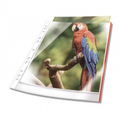 ΖΕΛΑΤΙΝΕΣ DURABLE ΚΡΙΚ ΑΝΩ GLASS CLEAR 80mic (κόκκινη άκρη) (πακέτο 100τεμ.)