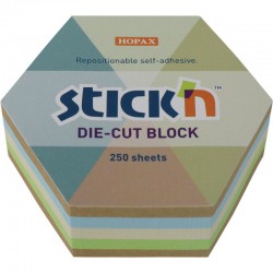 ΧΑΡΤΑΚΙΑ Stick'N ΚΥΒΟΣ RECYCLED ΕΞΑΓΩΝΟ  67Χ67 250Φ