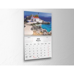 ΗΜΕΡΟΛΟΓΙΟ ΥΔΡΟΓΕΙΟΣ ΣΠΙΡΑΛ ΤΟΙΧΟΥ ΤΟΥΡΙΣΤΙΚΑ 21Χ30