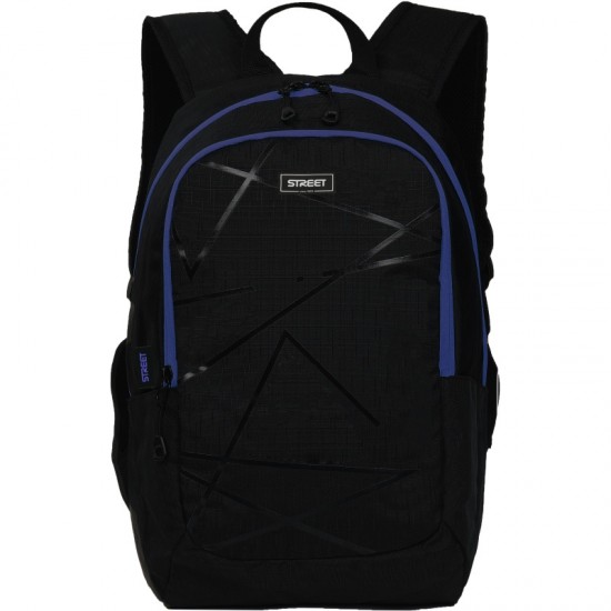 ΤΣΑΝΤΑ ΣΧΟΛΙΚΗ STREET LINES BLUE 29x21x45cm (με ορθοπεδική πλάτη+θήκη laptop)