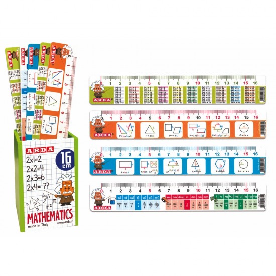 ΥΠΟΔΕΚΑΜΕΤΡΑ ARDA MATHEMATICS 16cm (ποτήρι 24τεμ.)