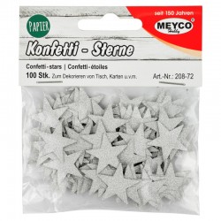 ΔΙΑΚΟΣΜΗΤΙΚΑ ΧΑΡΤΙΝΑ ΑΣΤΕΡΙΑ GLITTER ΑΣΗΜΙ Φ20mm 100τεμ.