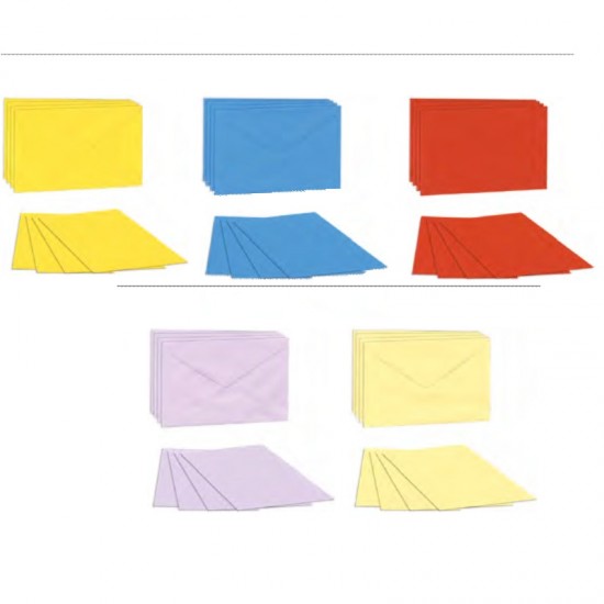 ΚΑΡΤΑΚΙΑ ΧΡΩΜΑΤΙΣΤΑ ΜΕ ΦΑΚΕΛΛΑΚΙΑ 9χ14 (πακ.10τεμ.)