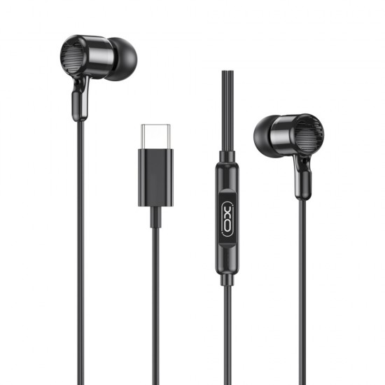 ΑΚΟΥΣΤΙΚΑ EARPHONE TYPE C XO EP81 BLACK