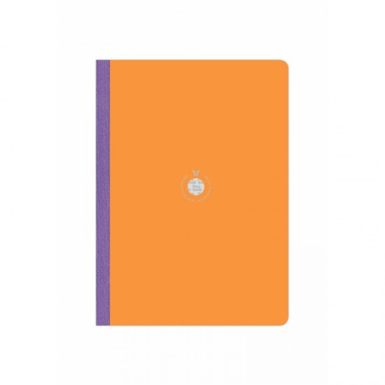 ΣΗΜΕΙΩΜΑΤΑΡΙΟ Η.Β ΛΙΝΟΔΕΤΟ SMART BOOK  ΧΡΩΜΑΤ. ΡΙΓΕ  Α4 Πορτοκαλί