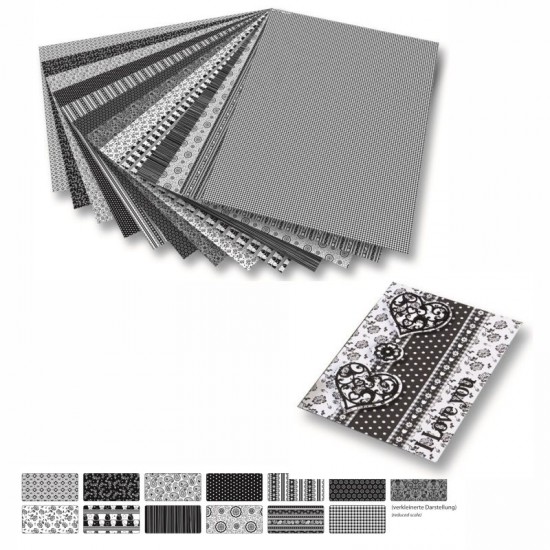 ΦΩΤΟΚΑΡΤΟΝ FOLIA 50x70 270gr BLACK WHITE  ΑΣΟΡΤΙ ΣΕΤ 13τεμ.