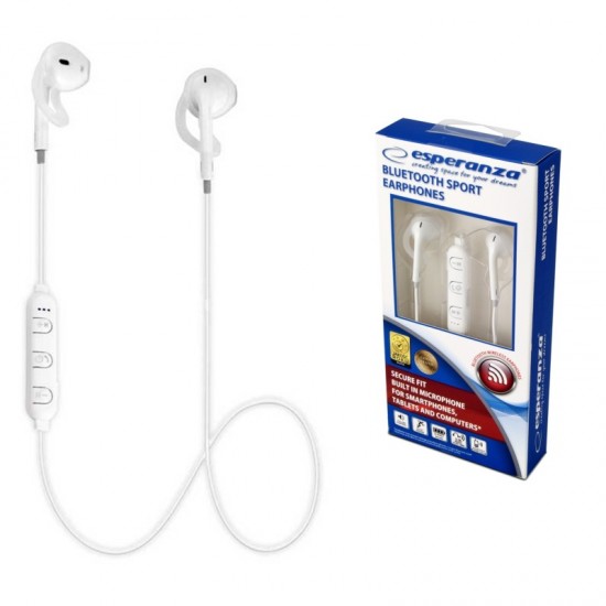 ΑΚΟΥΣΤΙΚΑ ESPERANZA BLUETOOTH SPORT ΛΕΥΚΑ