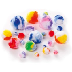 ΠΟΜ-ΠΟΜ POM-POM FOLIA RAINBOW ΑΣΟΡΤΙ 100τεμ.