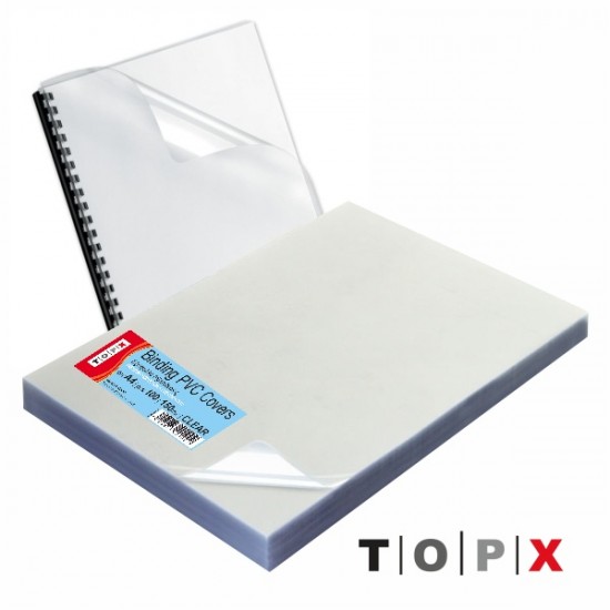 ΒΙΒΛΙΟΔΕΣΙΑΣ ΕΞΩΦΥΛΛΑ TOPX Α4 ΠΛΑΣΤΙΚΑ (P.V.C.) ΔΙΑΦΑΝΗ 180mic