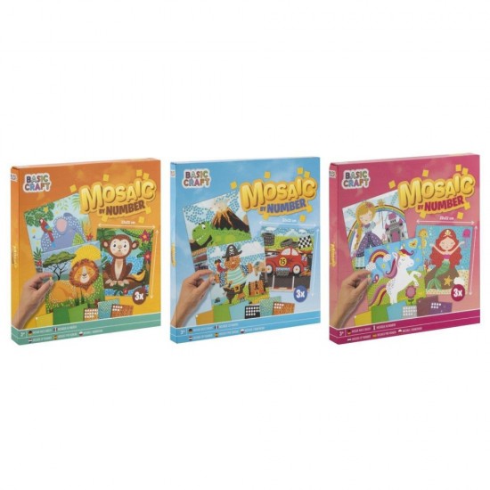 ΜΩΣΑΙΚΟ ΜΕ ΝΟΥΜΕΡΑ (3 σχέδια)