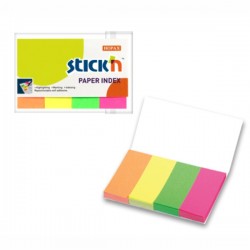 ΣΕΛΙΔΟΔΕΙΚΤΕΣ Stick'N ΧΑΡΤΙΝΟΙ 50x20mm ΝΕΟΝ  ΣΕΤ 4χ50Φ