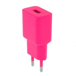 ΦΟΡΤΙΣΤΗΣ ΤΑΞΙΔΙΟΥ SETTY USB OUTPUT 2400mA PINK LSIM-A-123