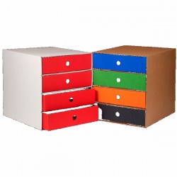 ΣΥΡΤΑΡΟΘΗΚΗ ΧΑΡΤΙΝΗ ΙΩΝΙΑ 4 ΣΥΡΤΑΡΙΑ 27χ33χ30 (0503)