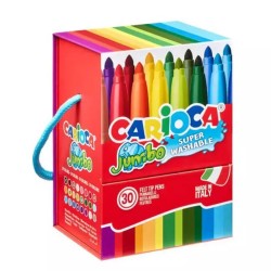 ΜΑΡΚΑΔΟΡΟΙ CARIOCA JUMBO ΧΑΡΤΙΝΟ KOYTI 30 τεμ.