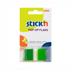 ΣΕΛΙΔΟΔΕΙΚΤΕΣ Stick'N POP-UP 45x25mm ΔΙΑΦΑΝΗ ΠΡΑΣΙΝΟ 50Φ