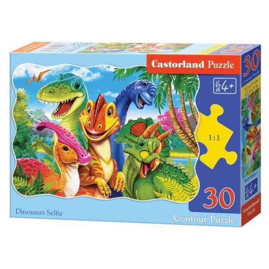 PUZZLE  CASTORLAND 30τεμ. Dinosaurs Selfie (320x230mm)