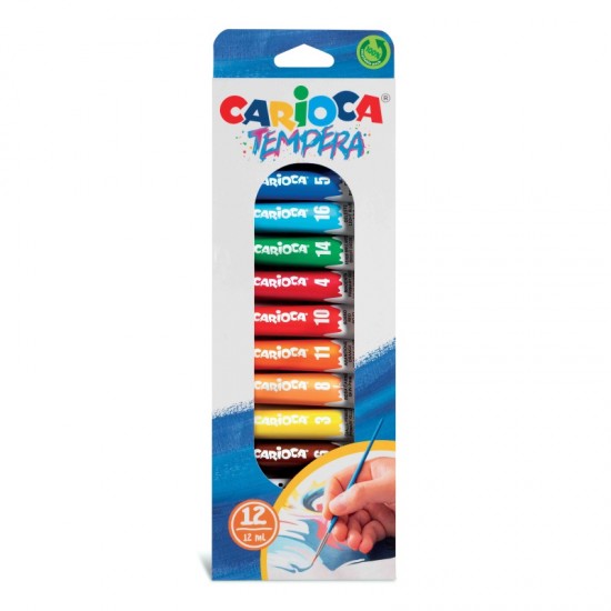 ΤΕΜΠΕΡΕΣ CARIOCA 12 ml  ΣΕΤ 12χρωμ.