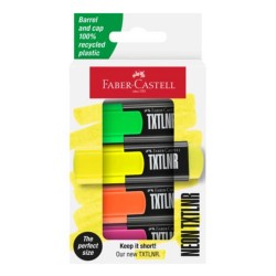 ΜΑΡΚΑΔΟΡΟΙ FABER CASTELL ΥΠΟΓΡΑΜΜΙΣΗΣ ΜΙΝΙ ΦΩΣΦΟΡΟΥΧΟΙ ΣΕΤ 4χρωμ.