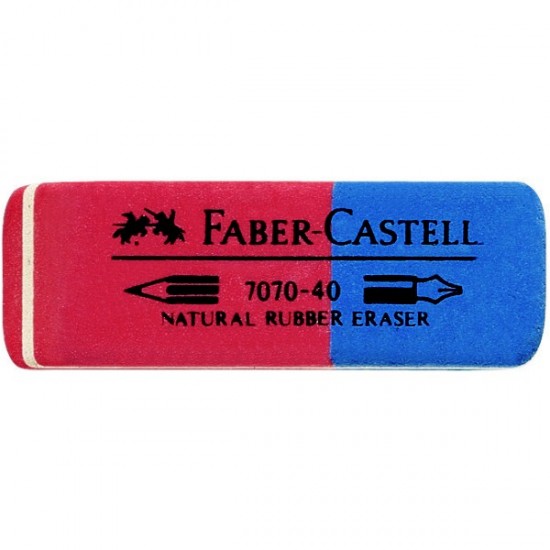 ΓΟΜΕΣ FABER CASTELL ΔΙΧΡΩΜΕΣ ΚΟΥΤΙ 40Τ. 7070/40