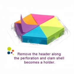 ΧΑΡΤΑΚΙΑ Stick'N NEON PUZZLE BLOCKS 43Χ50 ΣΕΤ 6x150Φ