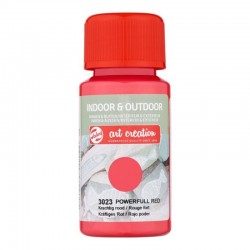TALENS ART CREATION ΧΡΩΜΑΤΑ INDOOR/OUTDOOR  50ml POWERFUL RED