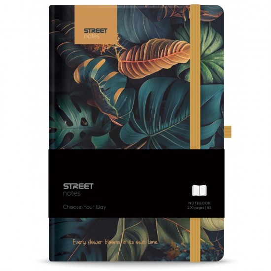 ΣΗΜΕΙΩΜΑΤΑΡΙΟ STREET FLOWERS GARDEN A5 96σελ. (80gr ριγέ)