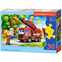 PUZZLE  CASTORLAND 30τεμ. Firefighters to the Rescue (320x230mm)